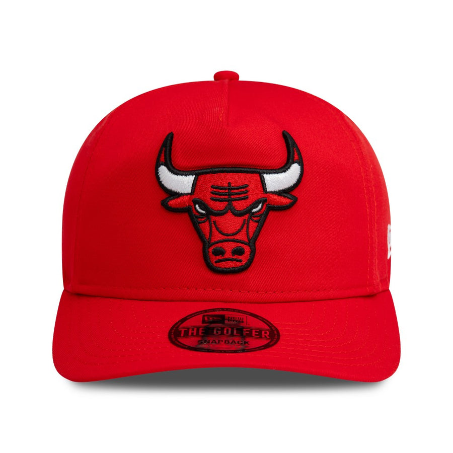 Chicago Bulls Pre Curved Washed Red Golfer Cap