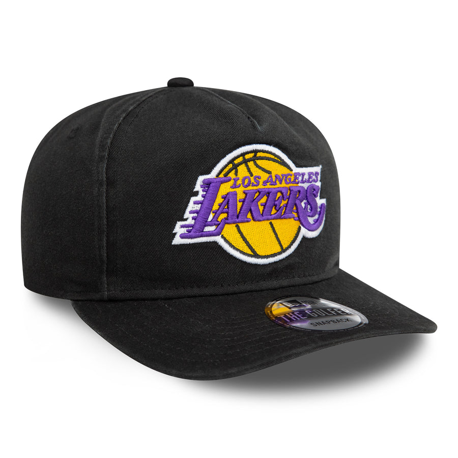 Los Angeles Lakers Pre Curved Washed Black Golfer Cap