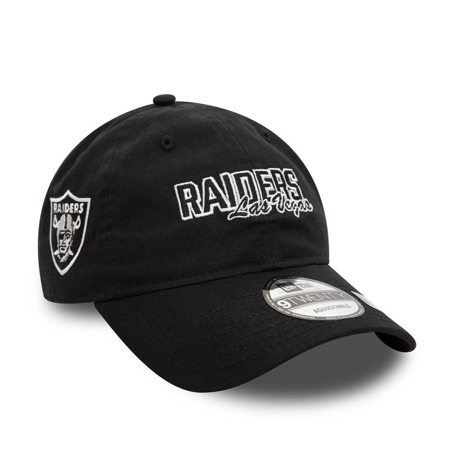 Las Vegas Raiders 9TWENTY NFL Script Black Cap