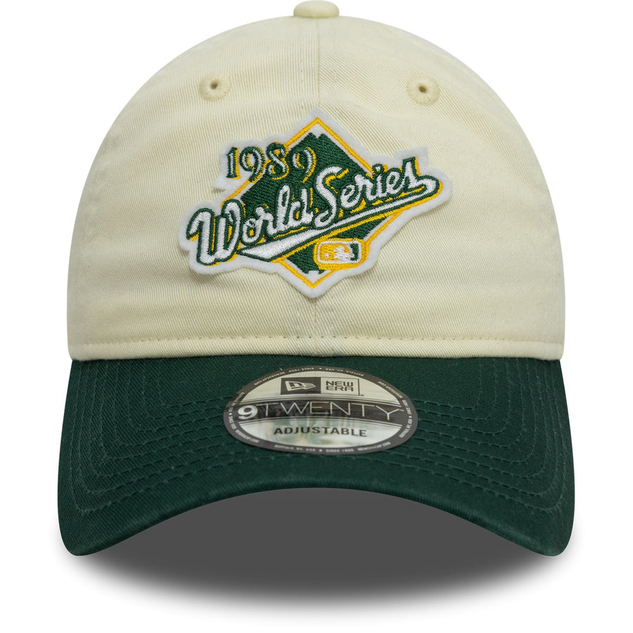 Oakland Athletics 9TWENTY World Series Patch Cream/Green Cap – NewEra