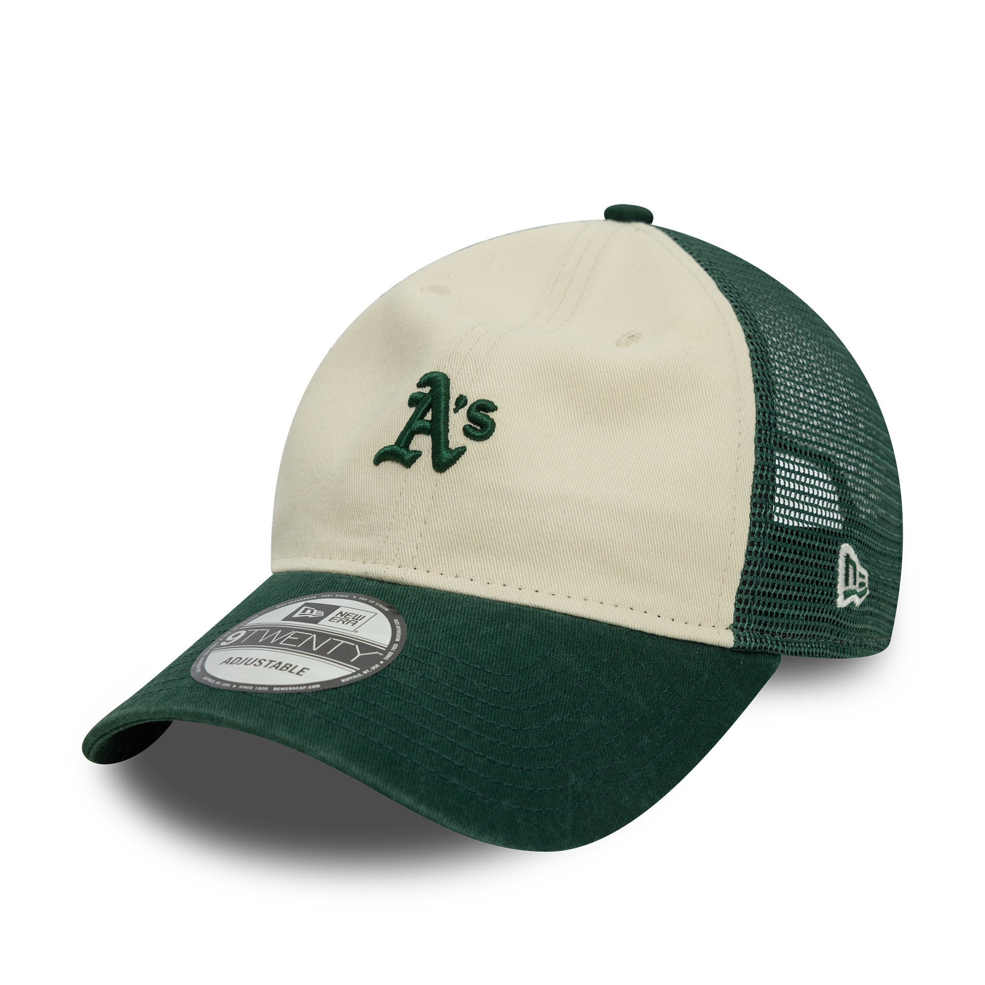 Oakland Athletics Female Stone/Green Trucker Cap – NewEra