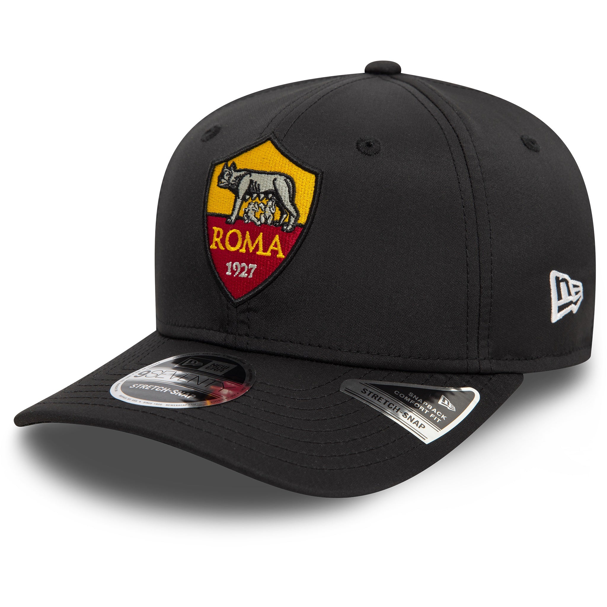 AS Roma 9SEVENTY Core Stretch Snap Black Cap – NewEra