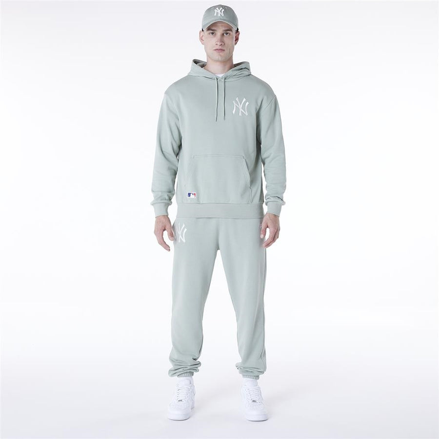 New York Yankees MLB League Essential Oversized Pullover Pale Green Hoodie