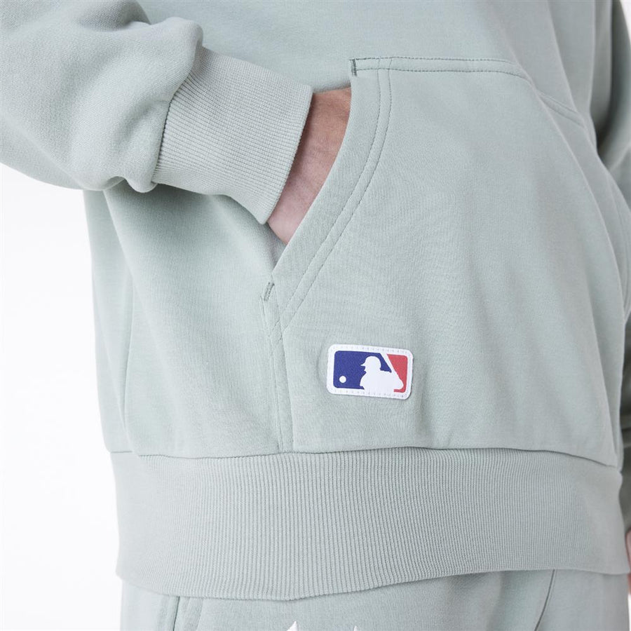 New York Yankees MLB League Essential Oversized Pullover Pale Green Hoodie