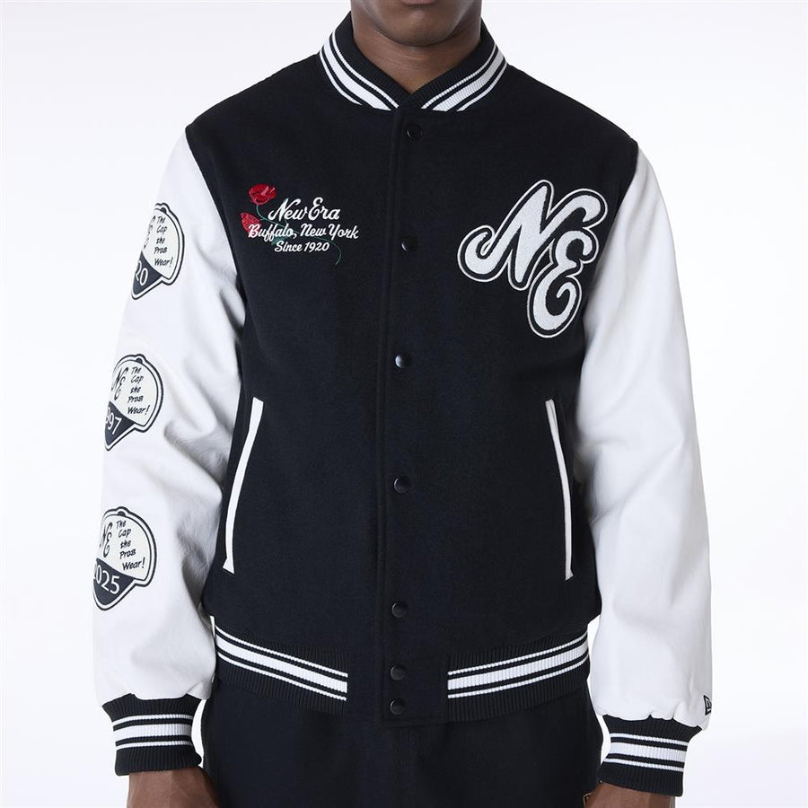 New Era Essential Varsity Black Jacket
