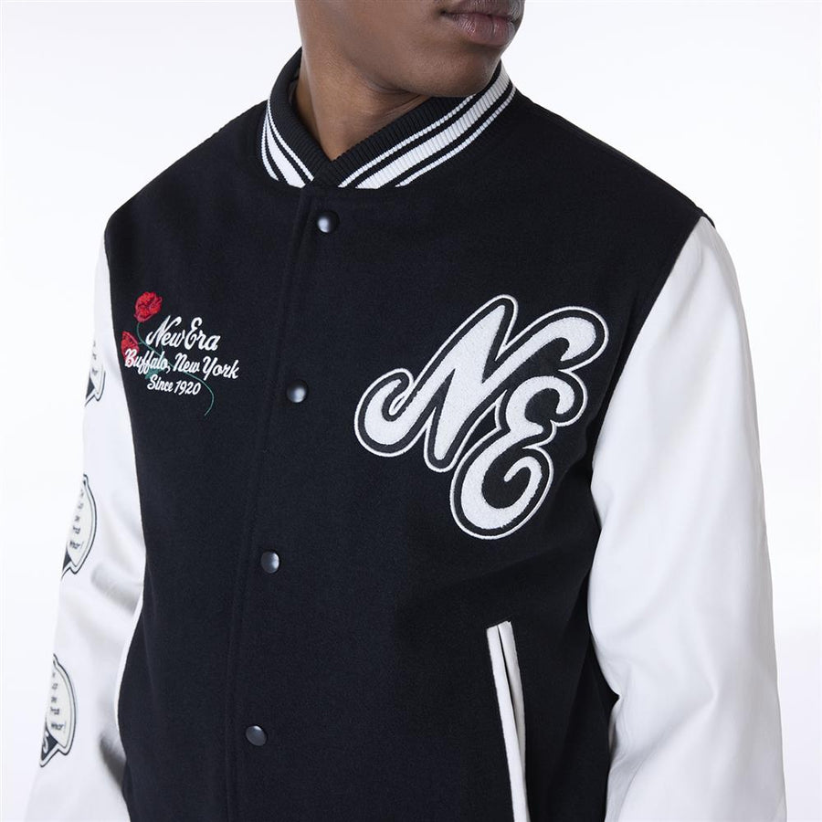 New Era Essential Varsity Black Jacket
