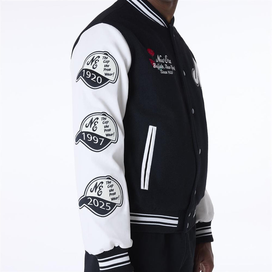 New Era Essential Varsity Black Jacket