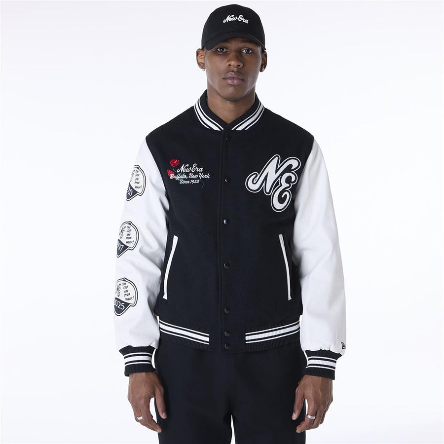 New Era Essential Varsity Black Jacket