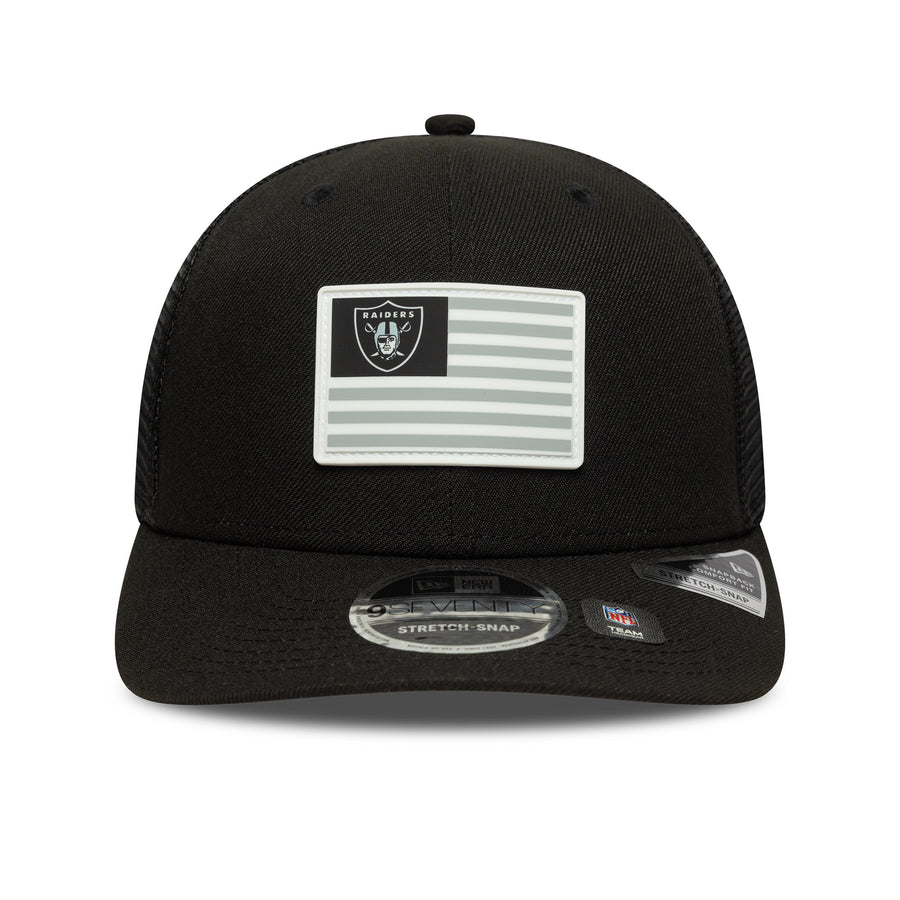 Las Vegas Raiders 9SEVENTY Poly Rubber Patch Black Cap