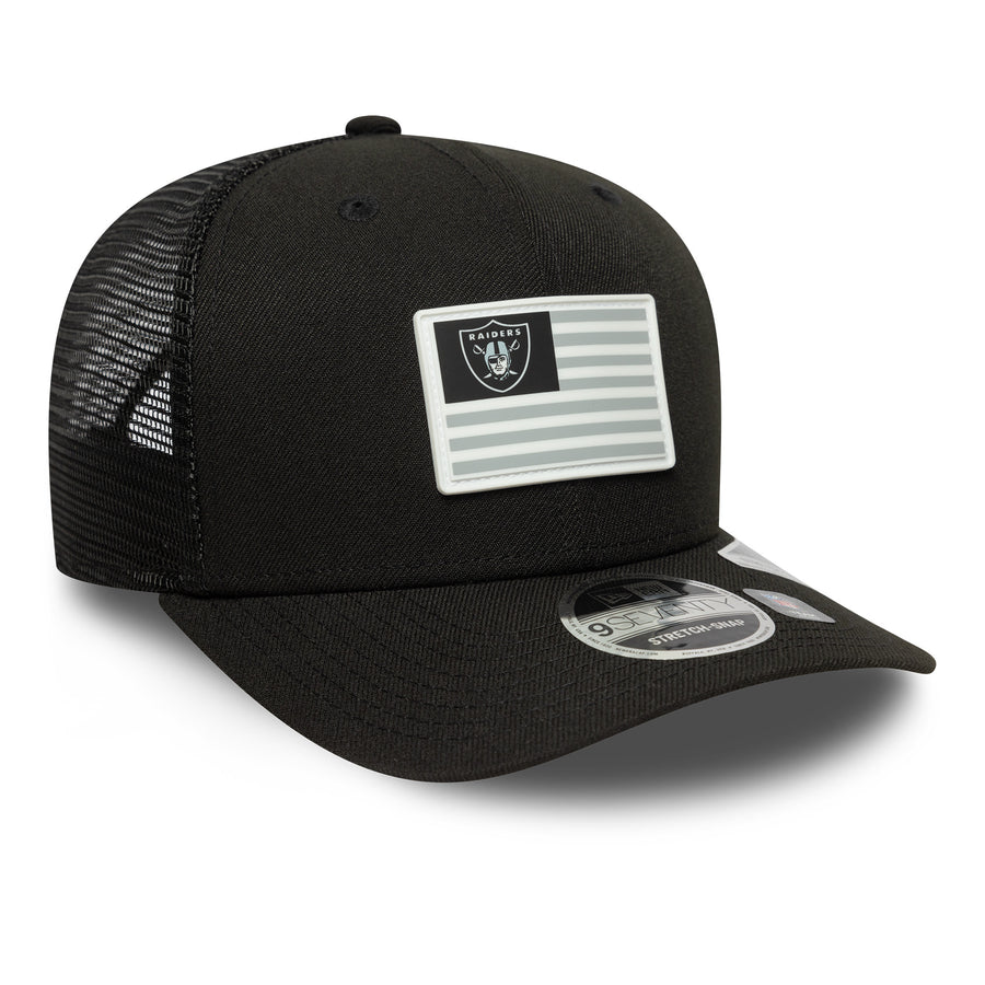 Las Vegas Raiders 9SEVENTY Poly Rubber Patch Black Cap