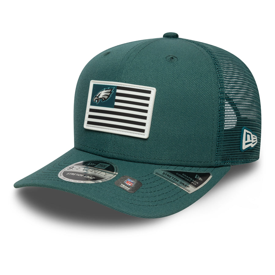 Philadelphia Eagles 9SEVENTY Poly Rubber Patch Green Trucker Cap