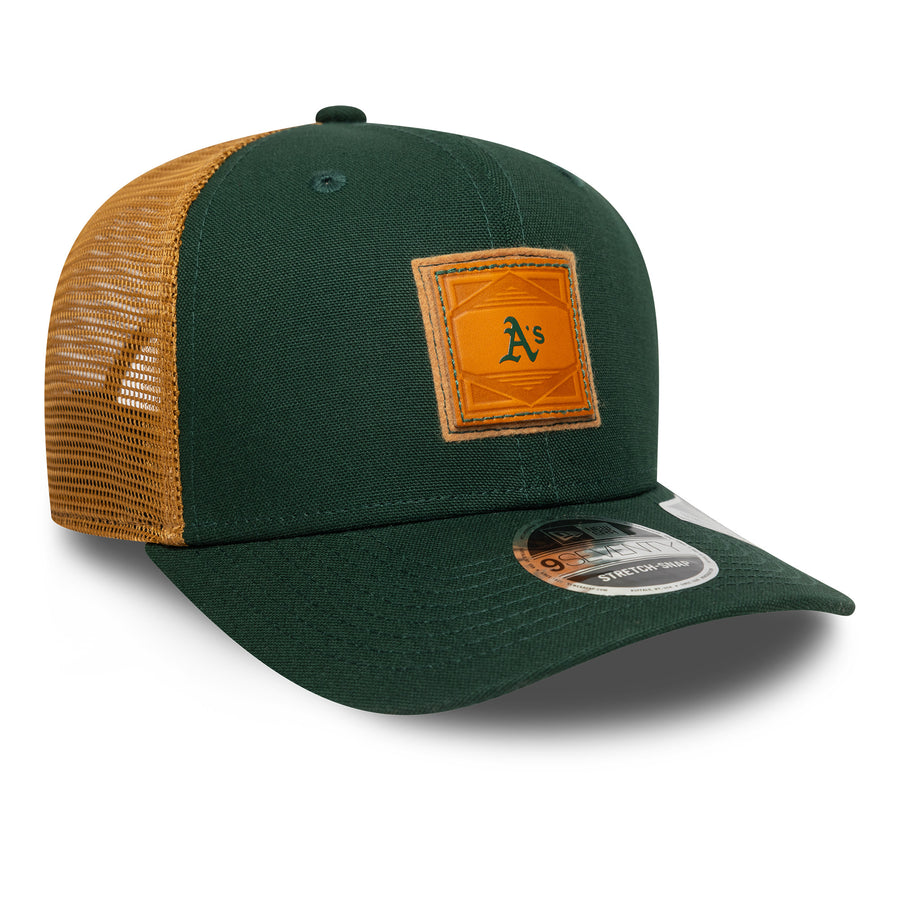 Oakland Athletics 9SEVENTY Debossed Logo Stretch Snap Dark Green Cap