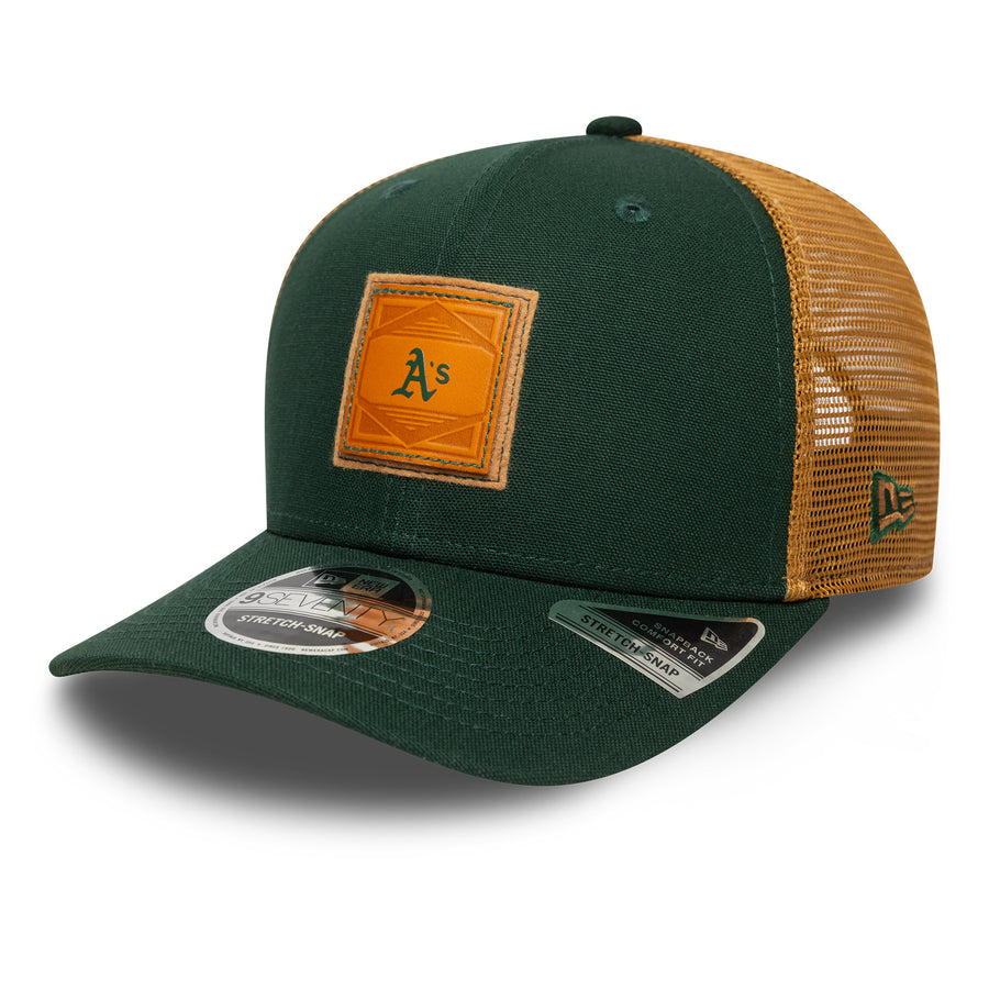Oakland Athletics 9SEVENTY Debossed Logo Stretch Snap Dark Green Cap