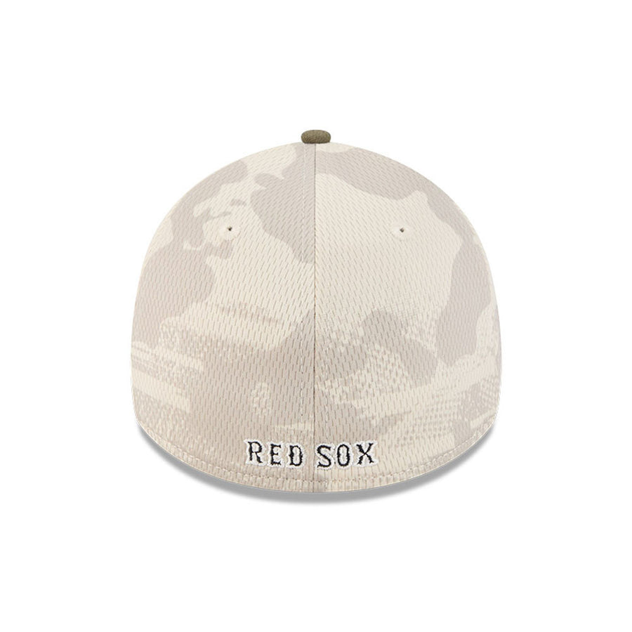 Boston Red Sox 39THIRTY MLB Armed Forces Day 2025 Stone/Olive Cap