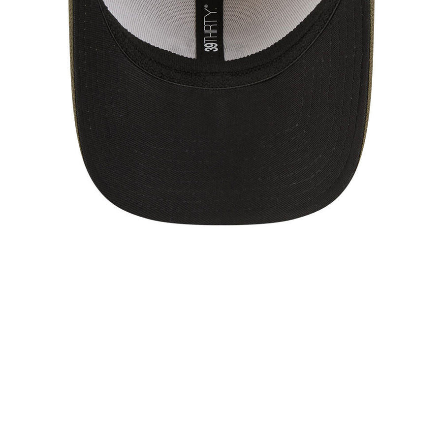 New York Yankees 39THIRTY MLB Armed Forces Day 2025 Stone/Olive Cap
