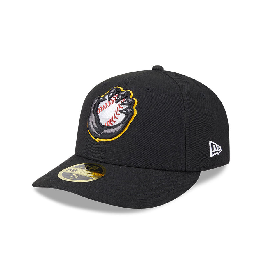 Quad Cities River Bandits Low Profile 59FIFTY MiLB Authentic League Black Cap