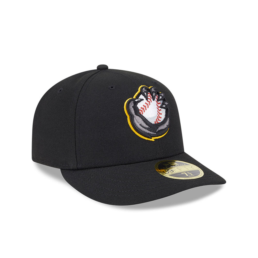 Quad Cities River Bandits Low Profile 59FIFTY MiLB Authentic League Black Cap
