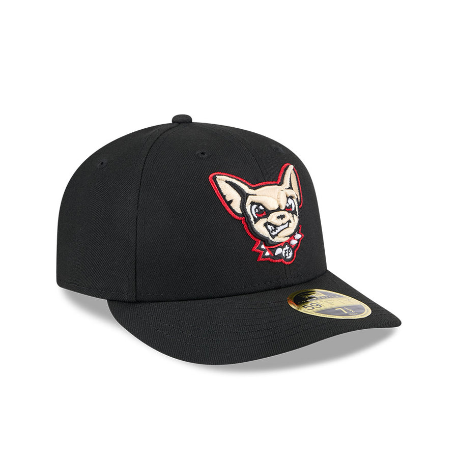 El Paso Chihuahuas Low Profile 59FIFTY MiLB Authentic Home Black Cap