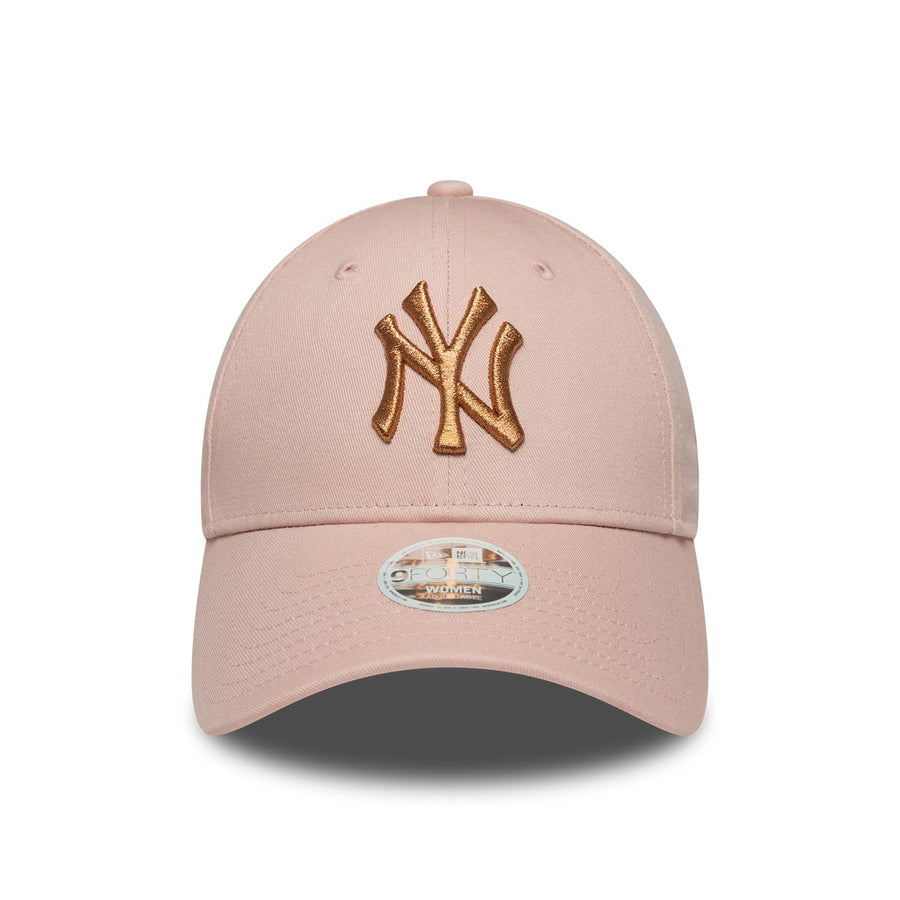 New York Yankees 9FORTY Womens Metallic Pink Cap