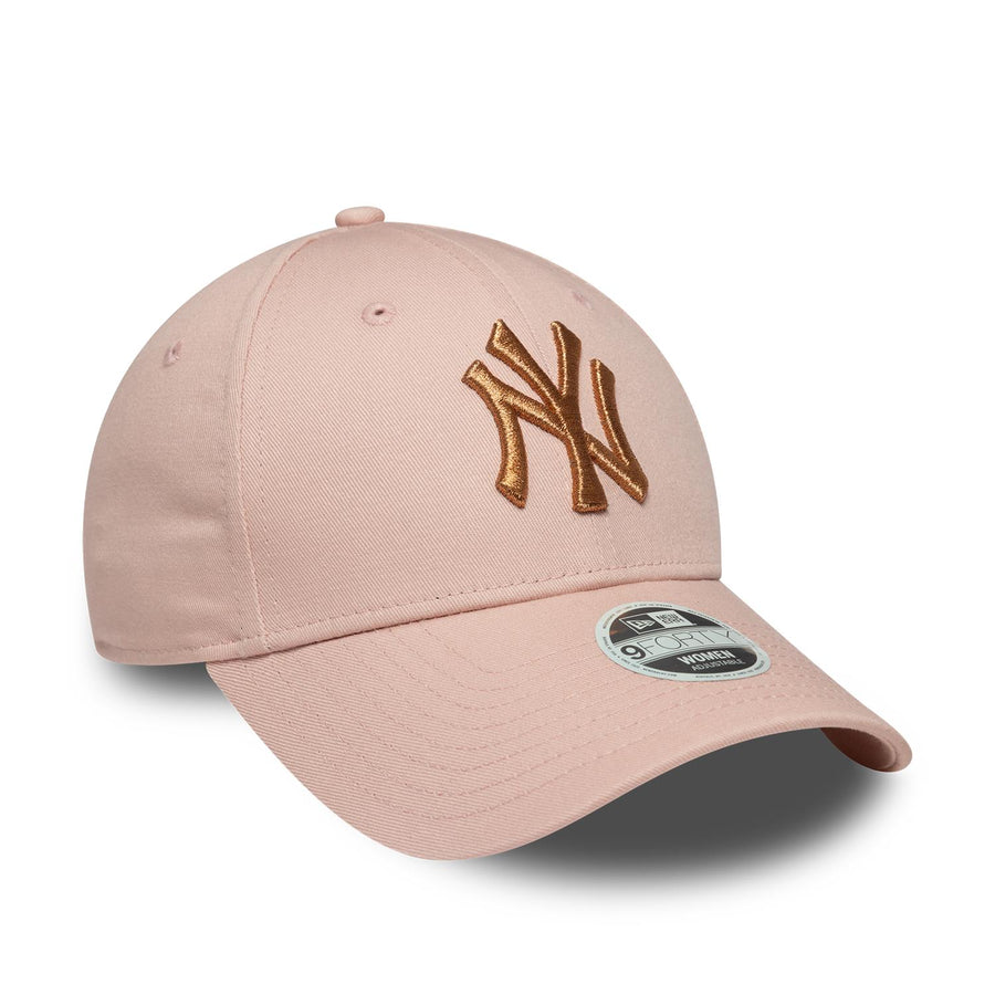 New York Yankees 9FORTY Womens Metallic Pink Cap