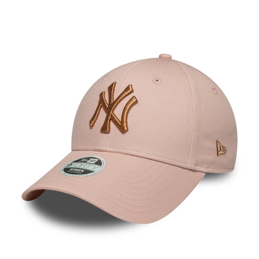 New York Yankees 9FORTY Womens Metallic Pink Cap