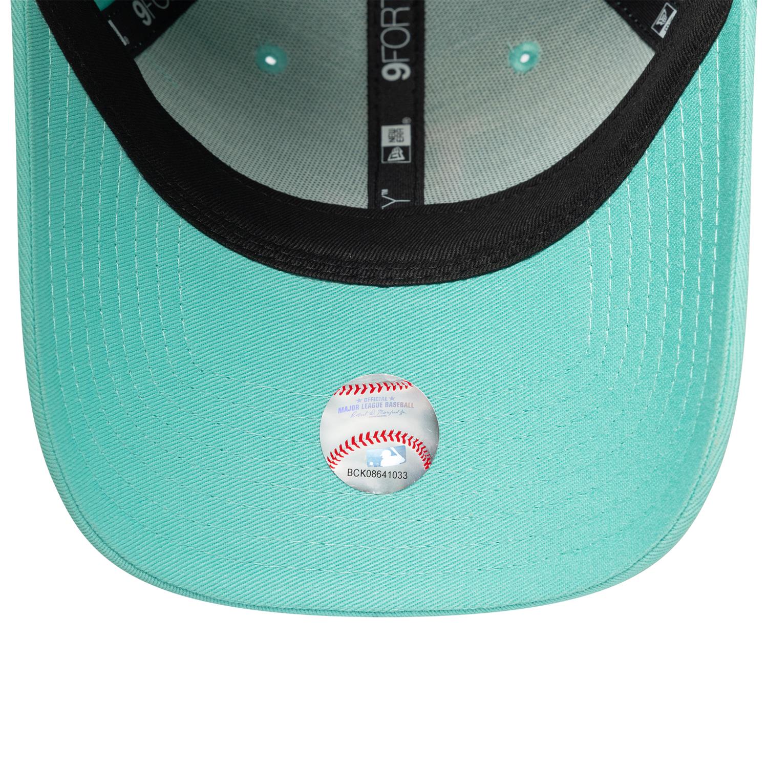 応援グッズ LOS ANGELES DODGERS MINT DETAIL60.6cm Los Angeles Dodgers 9FORTY Womens League Essential Turquoise Cap