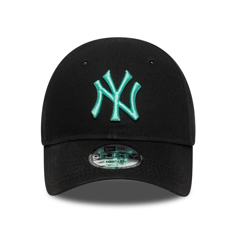 New York Yankees 9FORTY Toddler League Essential Black/Teal Cap