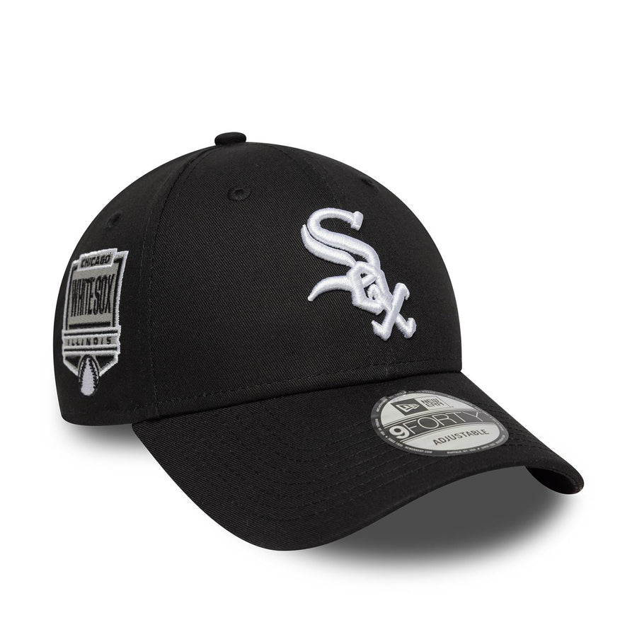 Chicago White Sox 9FORTY MLB Side Patch Black Cap