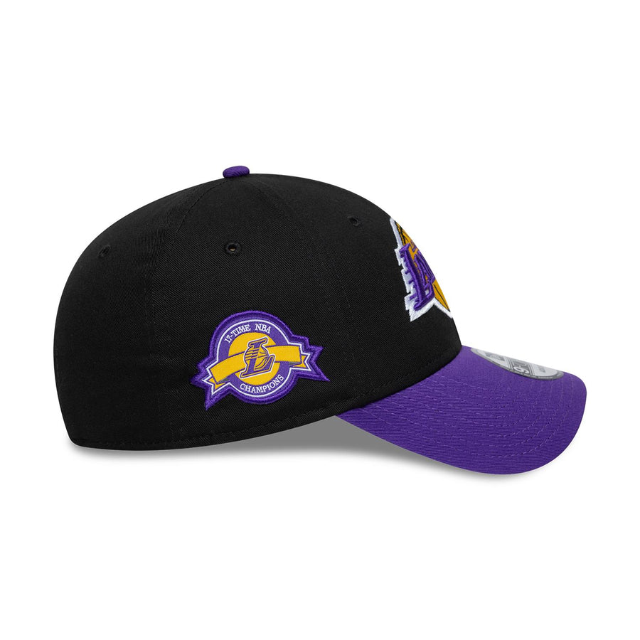 Los Angeles Lakers 9FORTY NBA Side Patch Black Cap
