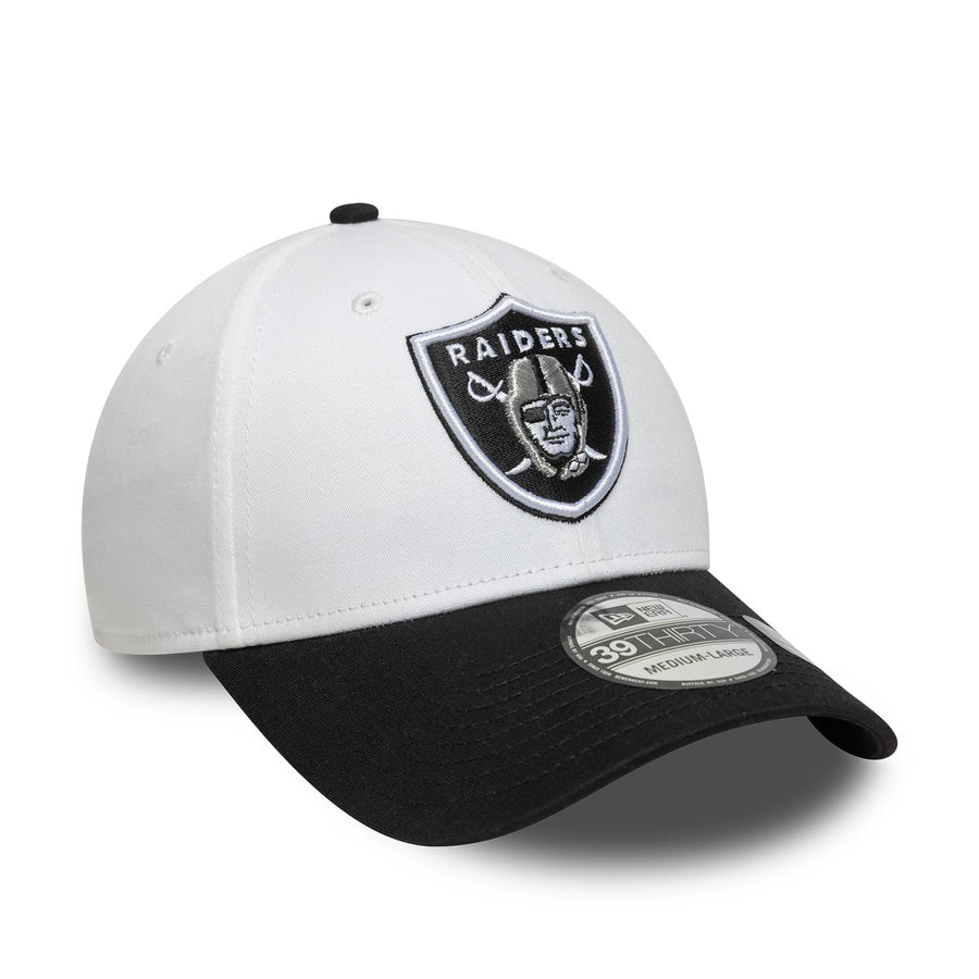 Las Vegas Raiders 39THIRTY NFL Team Logo White Cap