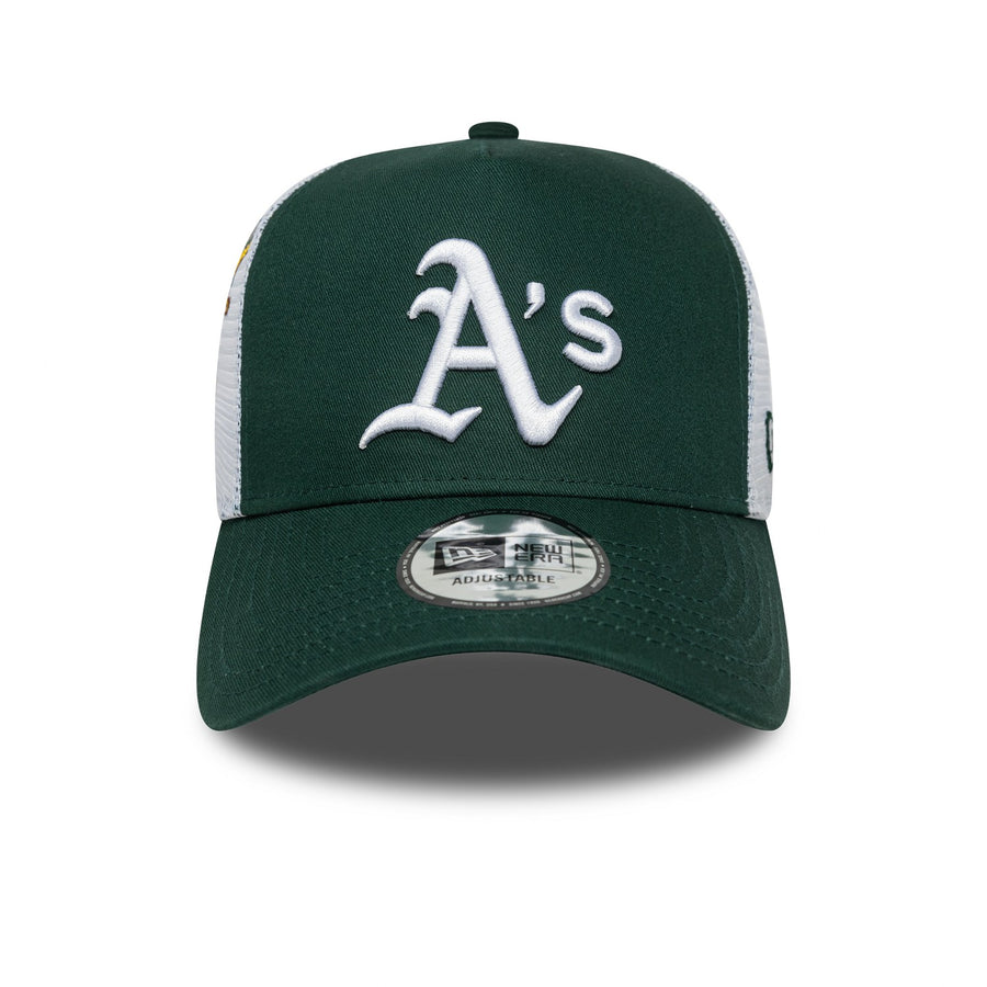 Oakland Athletics Multi Patch Green Trucker Cap