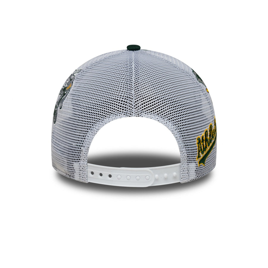 Oakland Athletics Multi Patch Green Trucker Cap