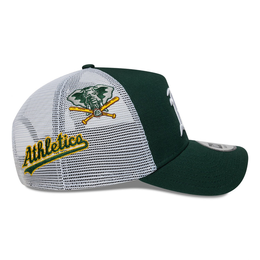 Oakland Athletics Multi Patch Green Trucker Cap