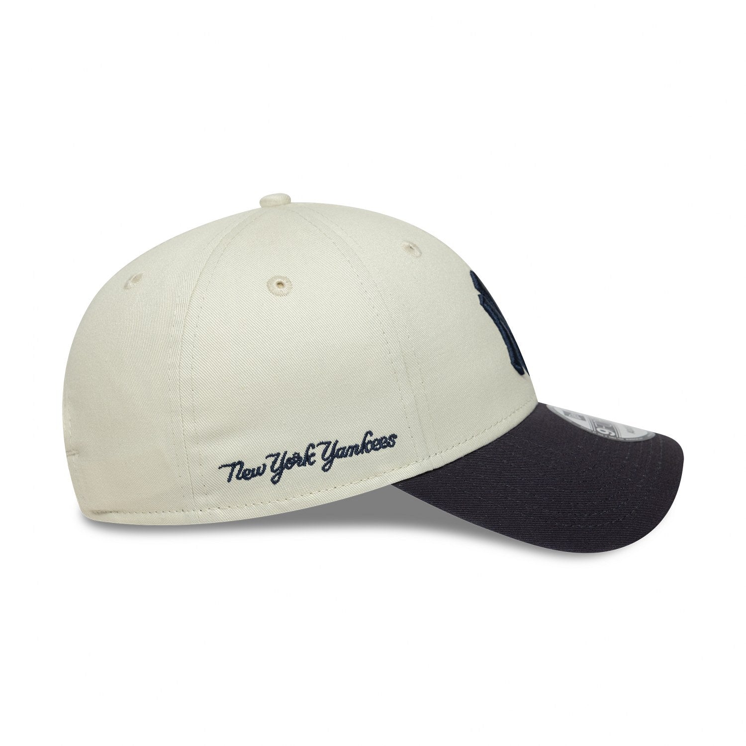 New York Yankees 9FORTY Side Script Ivory/Navy Cap – NewEra