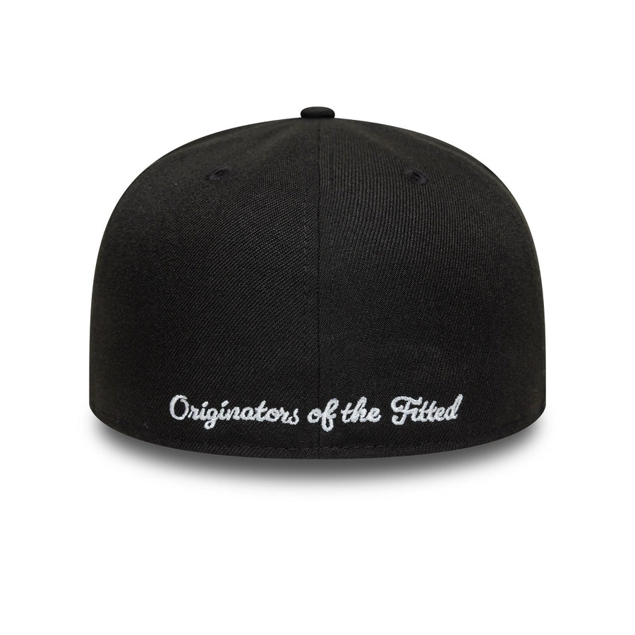 New Era 59FIFTY Script A-Frame Black Cap