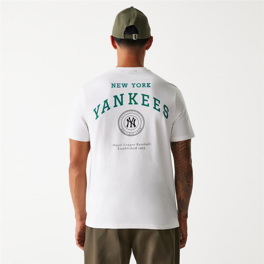 New York Yankees MLB Arch Graphic Open White Tee