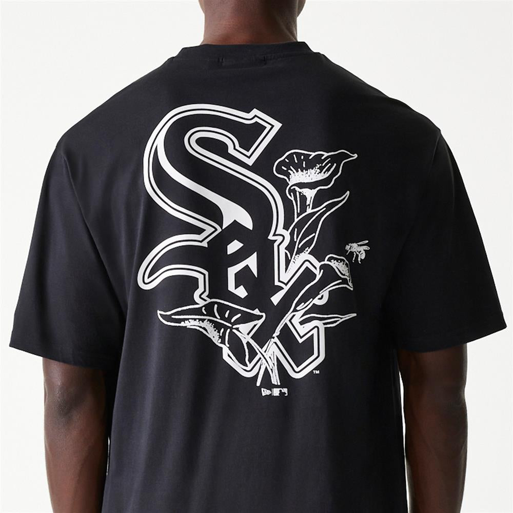 Chicago White Sox MLB Floral Graphic Oversized Black Tee – NewEra