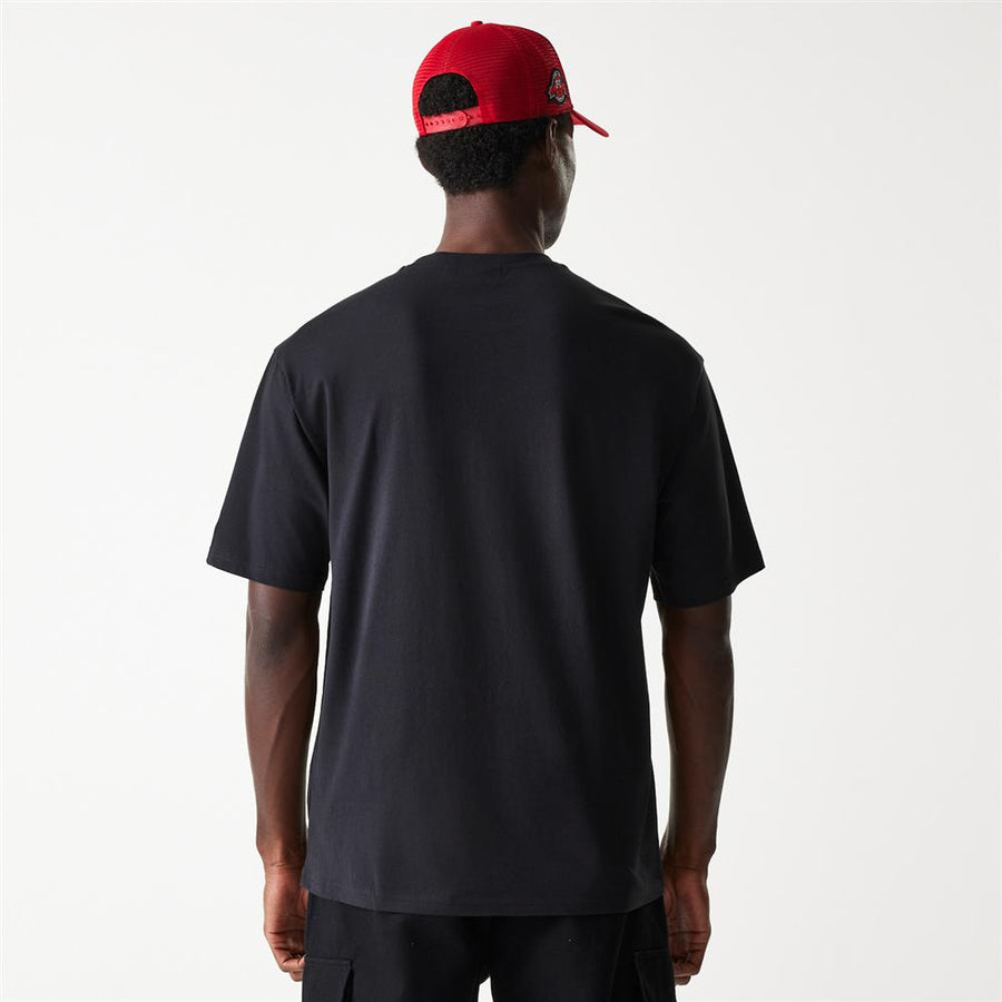 Chicago Bulls NBA Palm Tree Oversized Black Tee