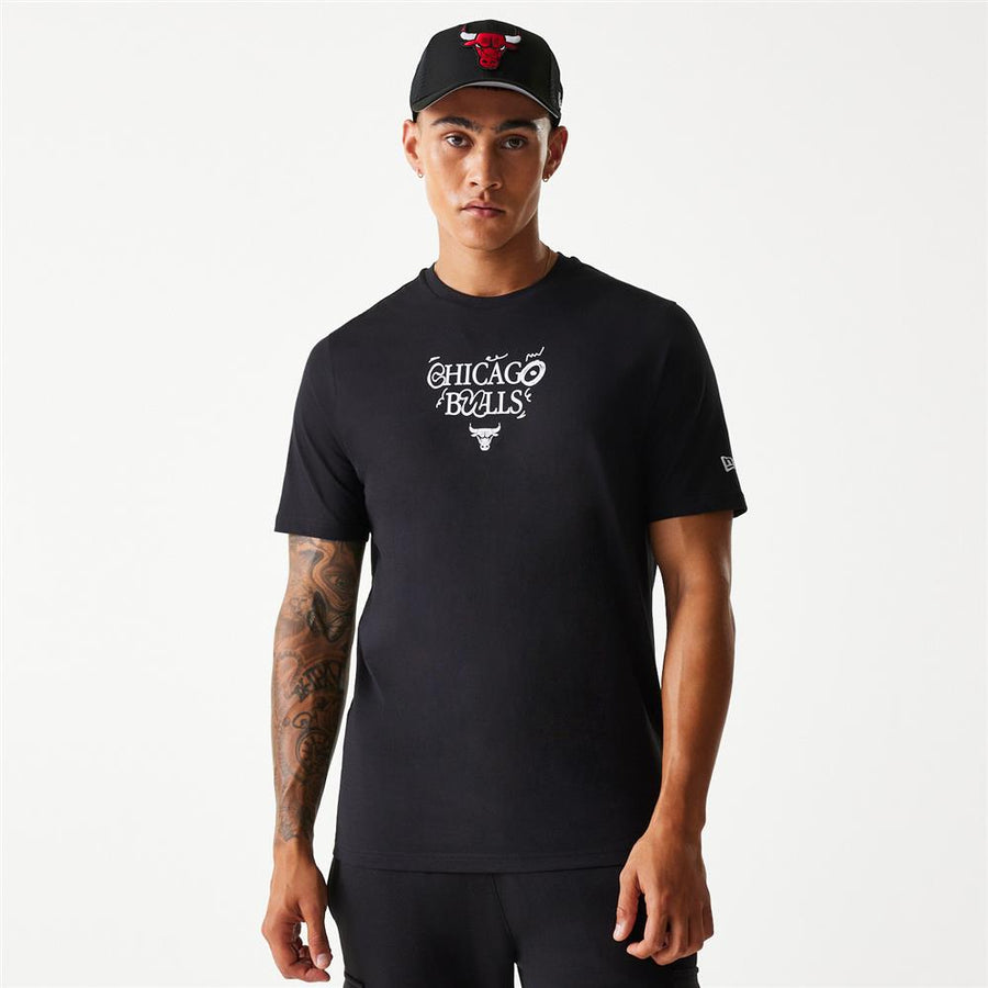 Chicago Bulls NBA Court Graphic Black Tee