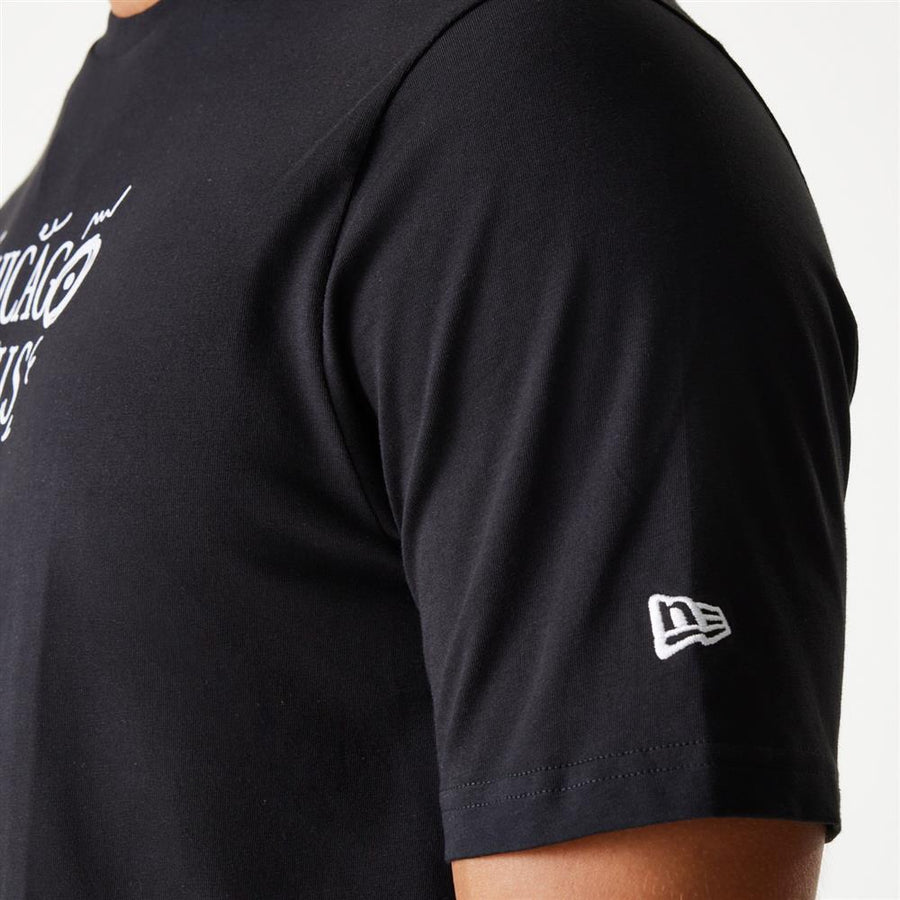 Chicago Bulls NBA Court Graphic Black Tee