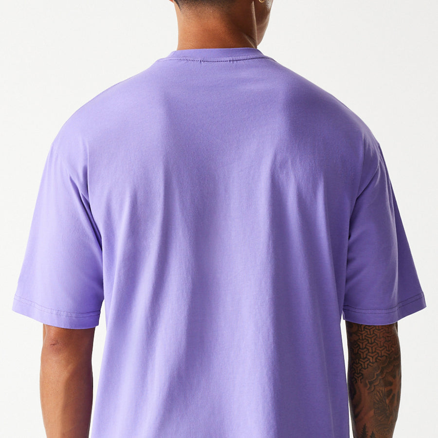 Los Angeles Lakers NBA All Over Print Infill Oversized Purple Tee