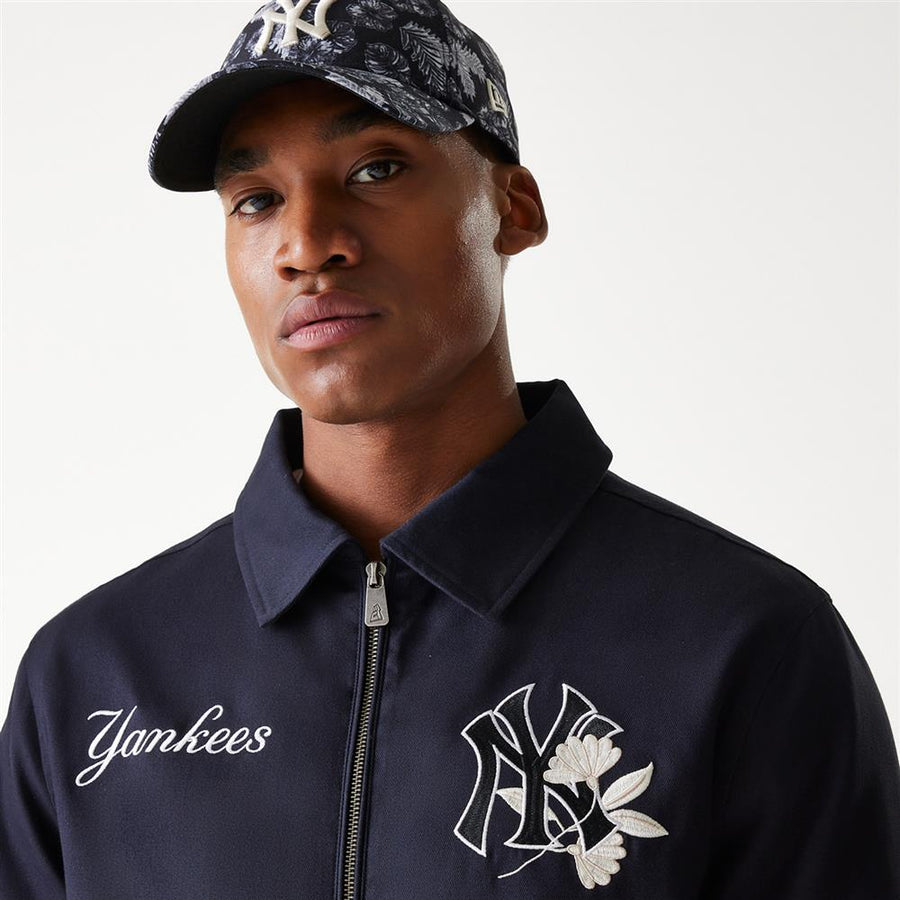 New York Yankees MLB Navy Collared Navy Jacket
