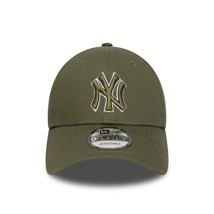 New York Yankees 9FORTY MLB Outline Olive Cap