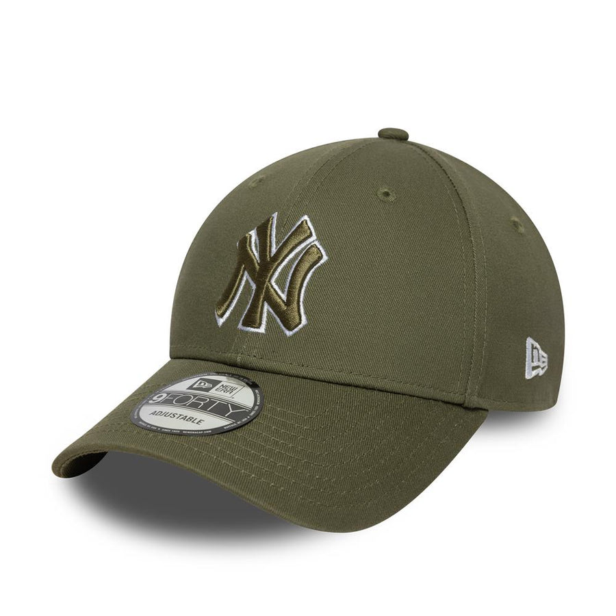 New York Yankees 9FORTY MLB Outline Olive Cap