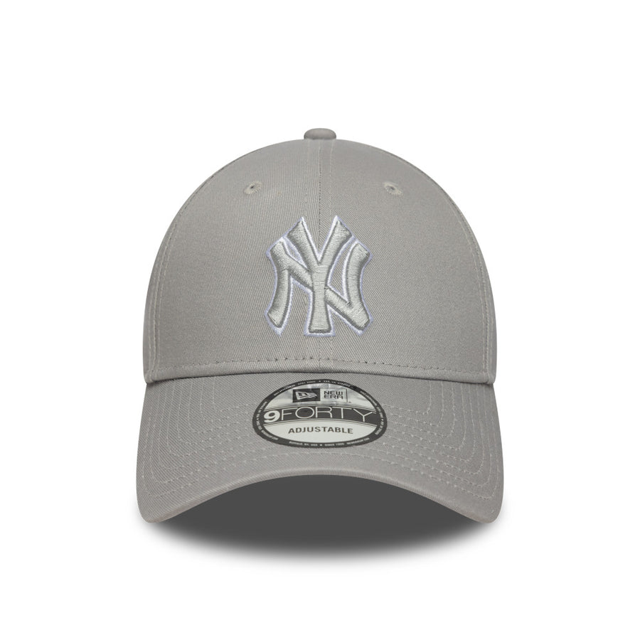 New York Yankees 9FORTY Outline Grey Cap