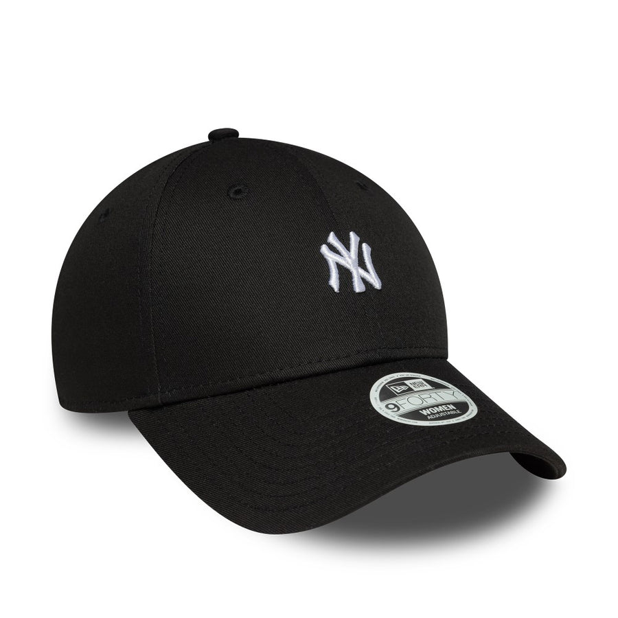 New York Yankees 9FORTY Womens Mini Logo Black Cap