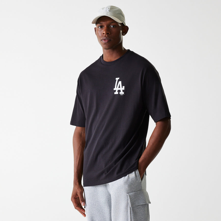 Los Angeles Dodgers Oversized MLB Food Graphic Black Tee