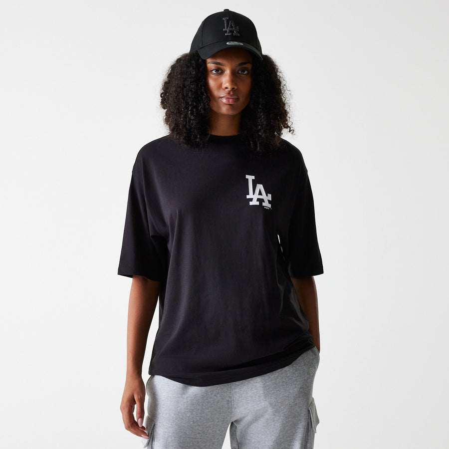 Los Angeles Dodgers Oversized MLB Food Graphic Black Tee