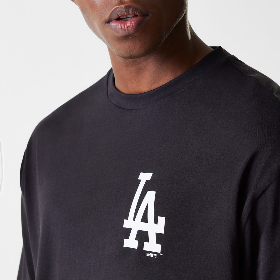 Los Angeles Dodgers Oversized MLB Food Graphic Black Tee