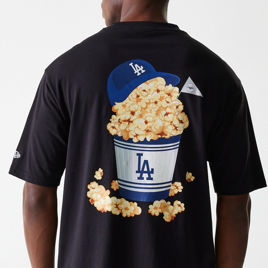 Los Angeles Dodgers Oversized MLB Food Graphic Black Tee